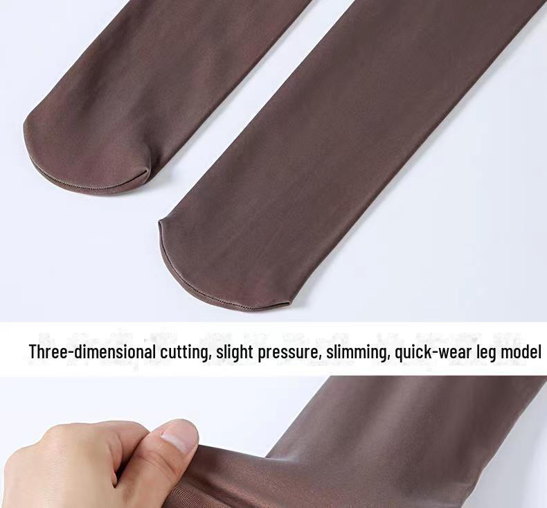 Collant Voile Gris Hôtesse: Collants fins transparents couleur chair pour le printemps et l'automne