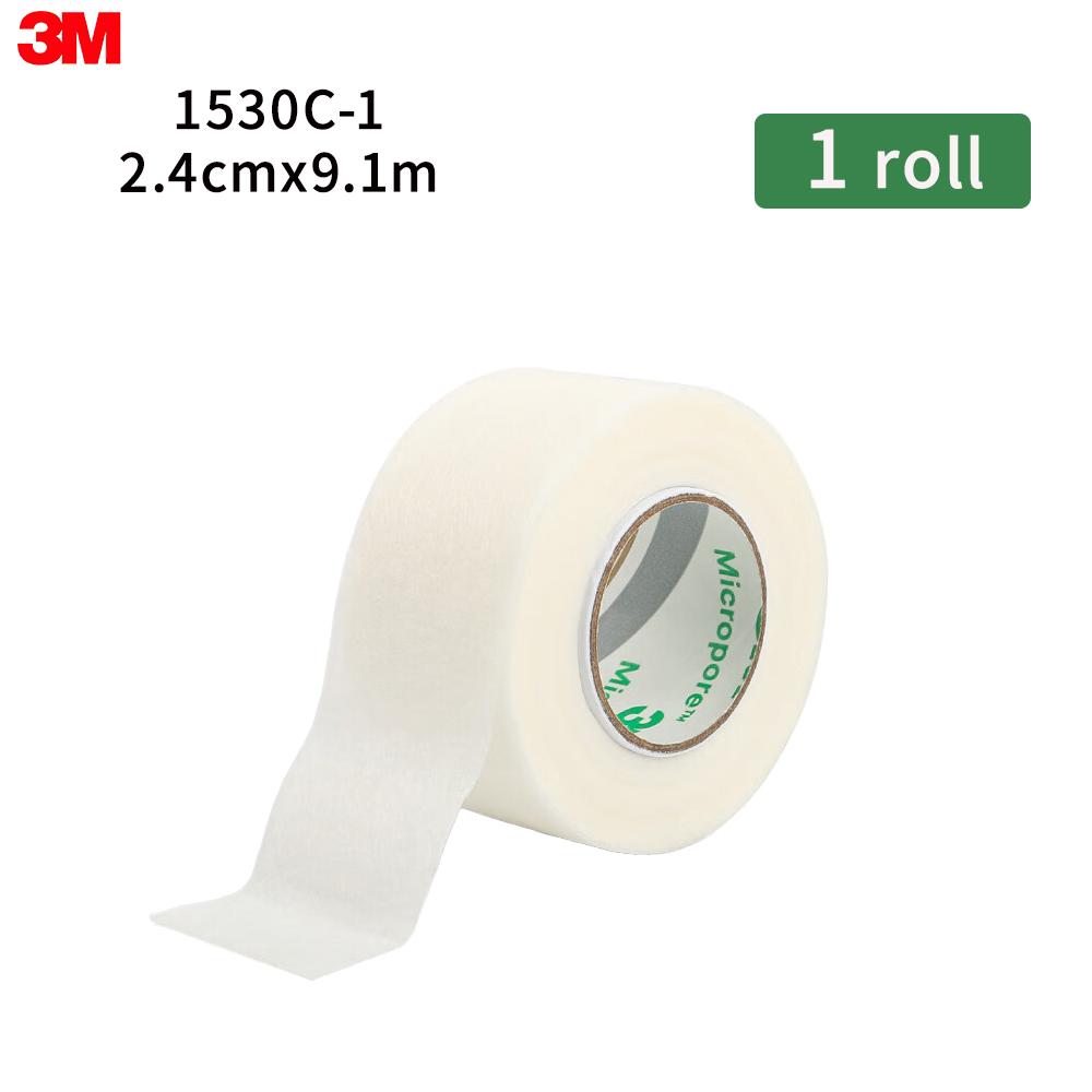 

Лента 3M Micropore Tape 1530 Лента для наращивания ресниц Медицинская воздухопроницаемая лента для ресниц Микропористая воздухопроницаемая бумажная лента 1 roll 1530C-1 (2.4cm*9.1m)