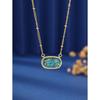 Oval Pendant Necklace, Fashionable European And American Design, Copper, Suitable For Girlfriend, Daily Wear