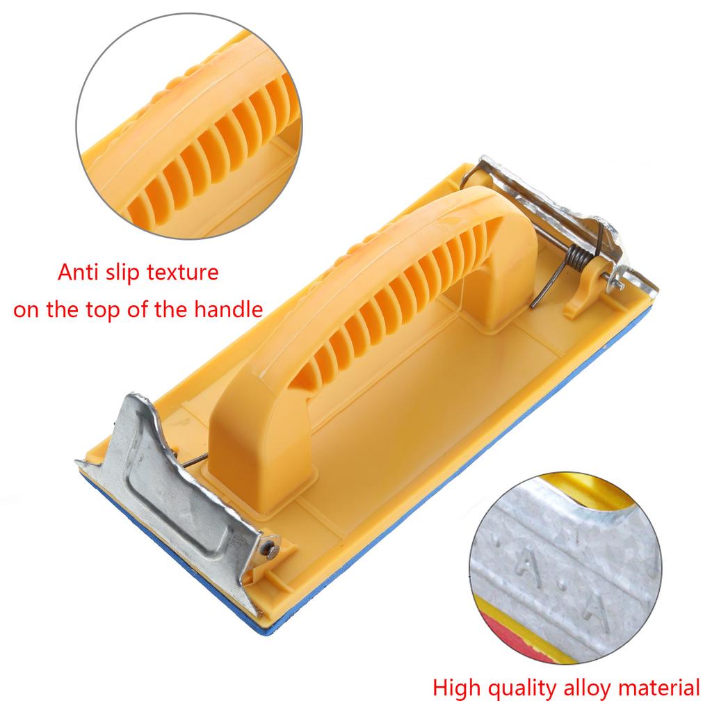 Hand Sander Sandpaper Holder Grinding Polish Tool Walls Woodworking Polishing Abrasive Tool Wall Sandpaper Frame Sander