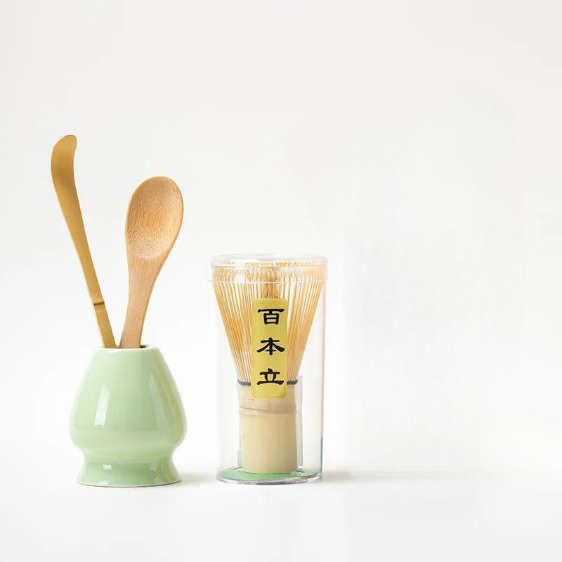 

3/4/5Pcs Kitchen Accessories 100 Matcha Green Tea Powder Whisk Teaware Japanese Ceremony Bamboo Chasen Tea Tool Tea Brush