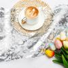 Gold Foil French Table Flag, Table Flag, Placemat, Wedding Decoration
