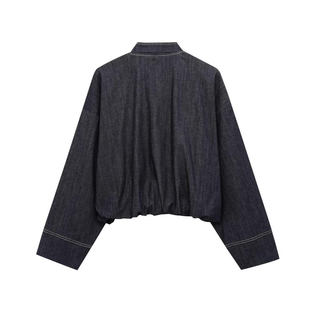 2025 Spring European & American Women's Fashion Denim Jacket and Skirt Set