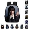 Wednesday The Adams Family Backpack Large Capacity Schoolbag Travel Bag For Kids