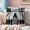 Junji Ito Tomie Retro Kawakami Square Doublesided Printed Pillow Case Bedroom Bedside Pillow Sofa Cushion Cover