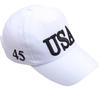 Casquette de Baseball Unisexe Outdoor Président 2020 Campagne USA 45 Drapeau Américain Brodé 3D Réglable Snapback Trucker Blanc