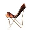 Handmade Classic Brown Leather Butterfly Chair Home Decor Living Room Chair
