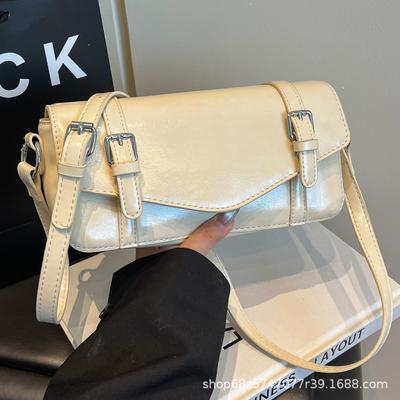 Niche High-end Commuter Bag Women's 2025 New Fashionable and Simple Small Square Bag French Versatile Shoulder Messenger Bag