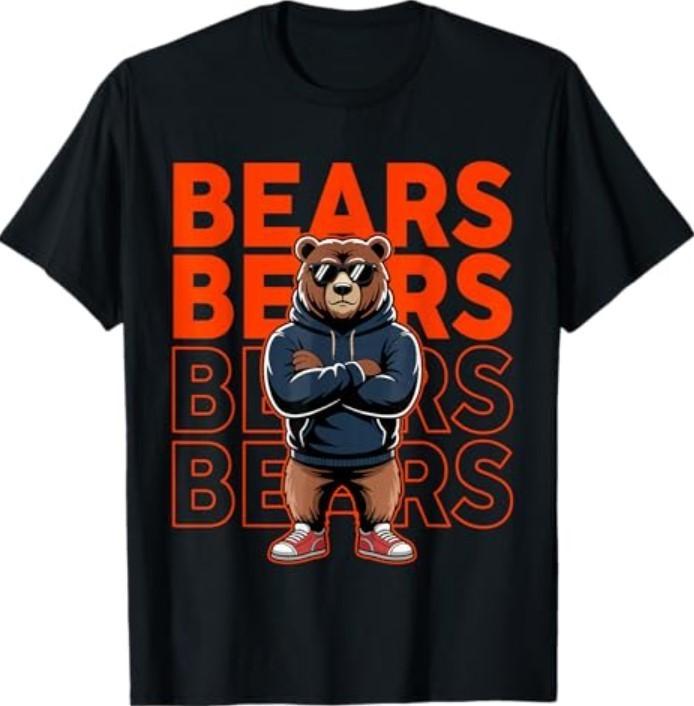 Retro Bear s Shirt for Men Women T-Shirt S