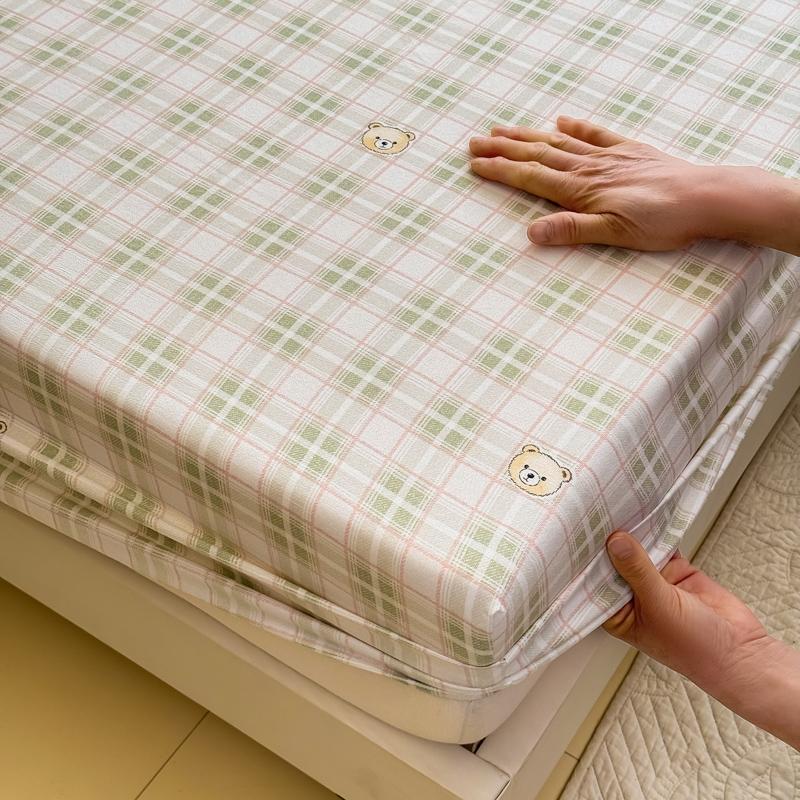 

3pcs set Print Bedsheet with Pillowcase Cartoon Style Fitted Sheet Soft Bed Cover for Home Non-slip Bed Linen drap de lit 120x200cm 3pcs set