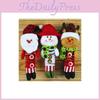 European Style Swinging Christmas Figures With Fabric Material For Festive Decorations