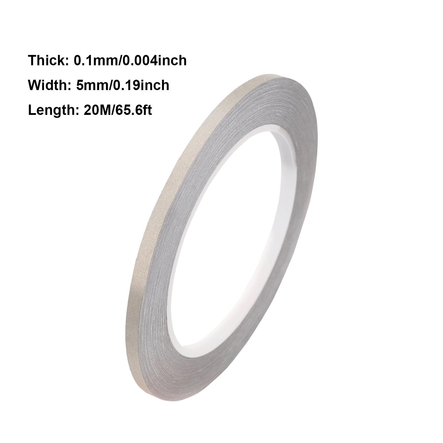 

20-Meter Roll of 0.1mm Ultra-Thin Double-Sided Conductive Tape with EMI Shielding Fabric for Computer & Phone Repair. 5mm