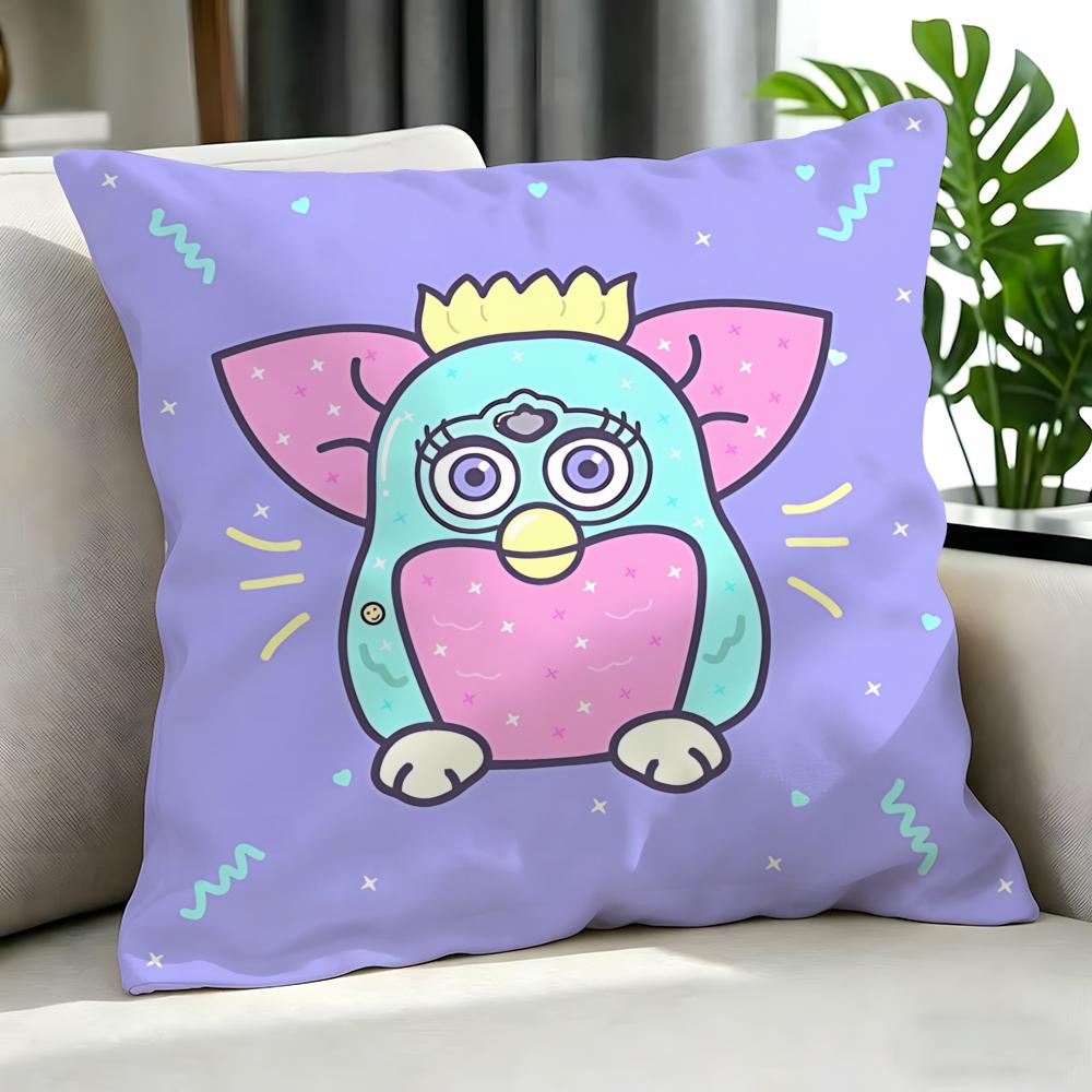 cute Furby Cushion Cover Cushion Cover Set Pcs x x x Pillowcase Decorative Sofa Home Decor