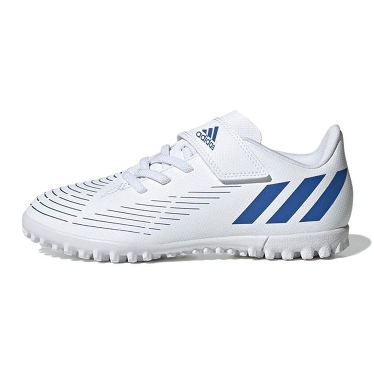 Adidas Edge 4 J Round Toe Lace-Up Durable Low-Top Soccer Shoes Kids Soccer Shoes White GW6165