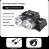 Rainproof Cycling Headlight Rechargeable Universal Night Riding Front Lamp IPX6 Waterproof for Mountain Bike/Road Bike Accessory