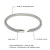 Titanium Steel Tennis Chain Bracelet, Zircon Premium Feeling Full Diamond Single Row Diamond Hip-hop Men's Bracelet Does Not Fade