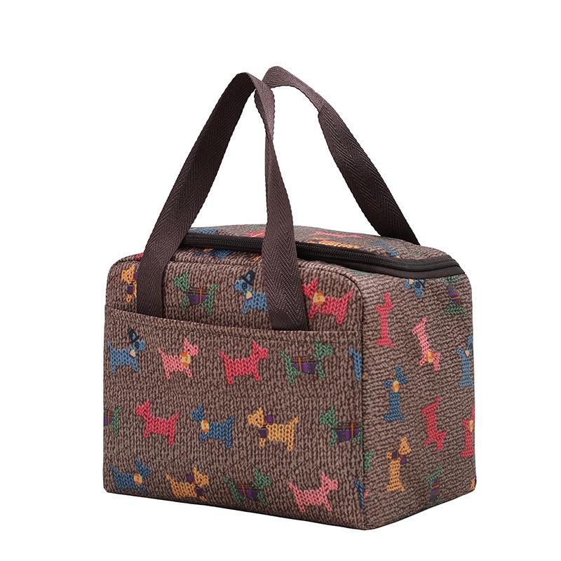 Tragbare Isolierte Thermische Lunchtaschen Tasche Reißverschlussversiegelung Große Kapazität Pendeln Büro Outdoor Picknick Schule Brunch Tragetasche