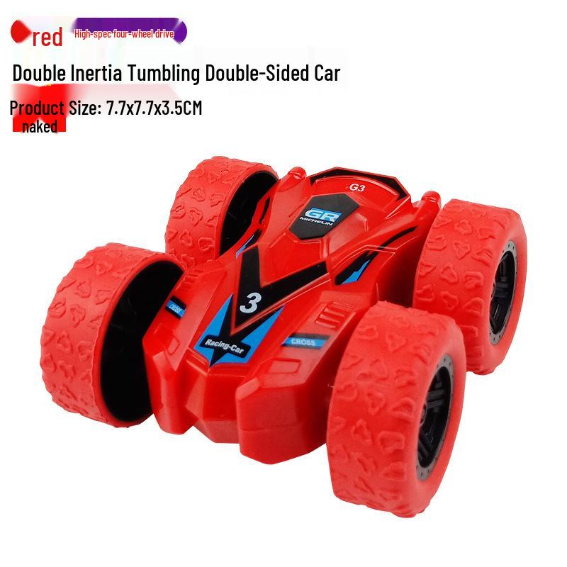 Children's Toy: Inertia-Powered 4WD Stunt Off-Road Vehicle