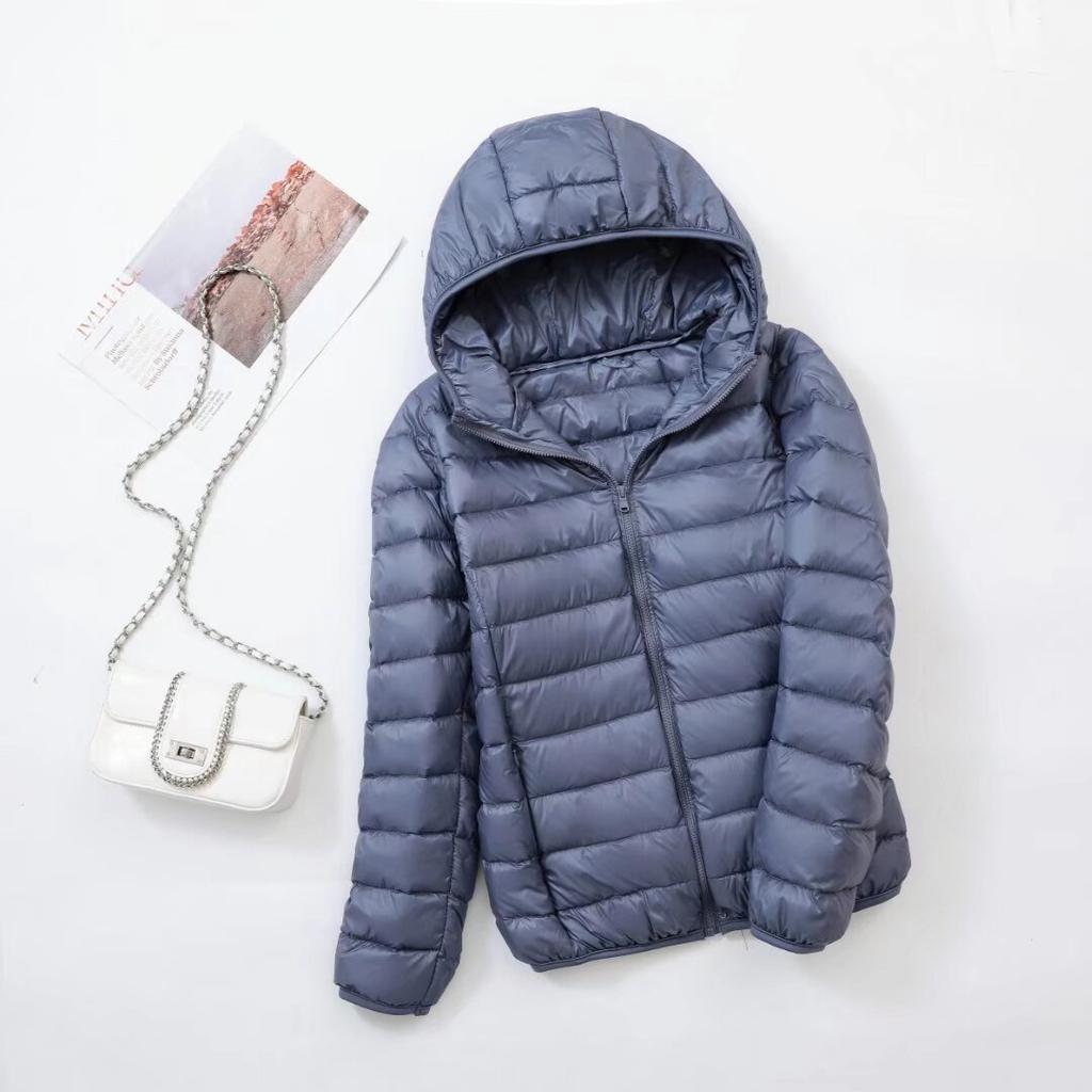 Women Puffer Jackets Plus Size Hooded Female Ultra Lightweight Packable Down Coats