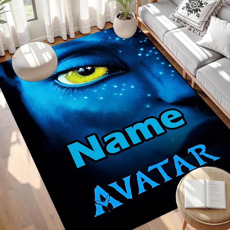 Custom Name Personalized Avatar Print Carpet, Versatile Home Decor Rug, for Playroom, Apartment, Balcony, Entryway, Hallway Gift