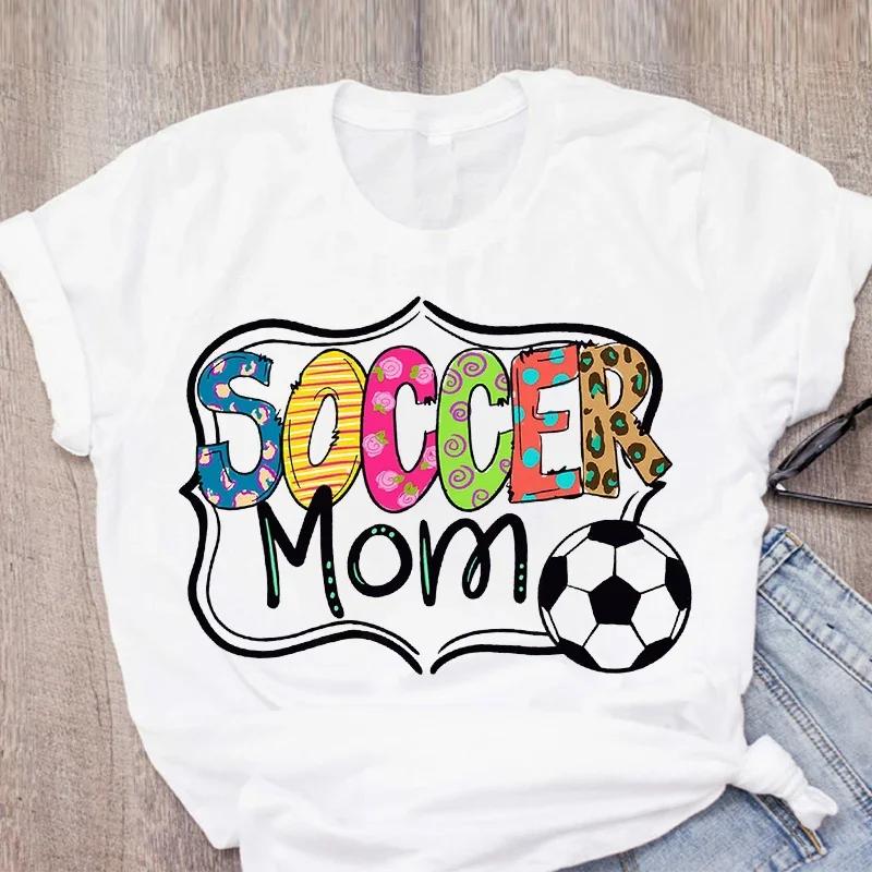 Football Mom Soccer Baseball Game Day 3d Print Plus Size Women T-Shirt Summer Lady Womens Clothing Short Sleeve