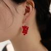 Raspberry Earring - Red