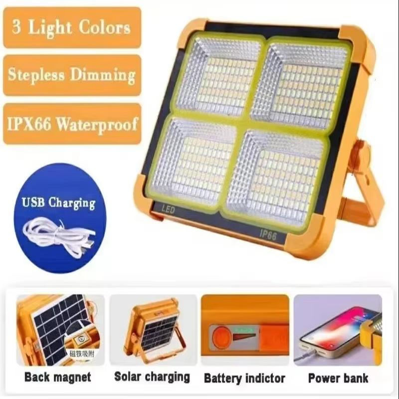 

Светодиодный прожектор USB перезаряжаемый прожектор кемпинговый фонарь портативный уличный прожектор мощный фонарь рабочее освещение 264LED-2000LM