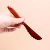 1 Stück Premium Holz Butter Messer mit Wellenschliff - Ideal zum Verstreichen von Käse & Marmelade, Küchenutensil für Hobbyköche & Köche, Butterstreichwerkzeug