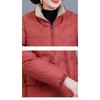 Fashionable Thickened Winter Coat for Middle Aged Women Warm Loose Down Cotton Jacket Plus Size Slim Fit