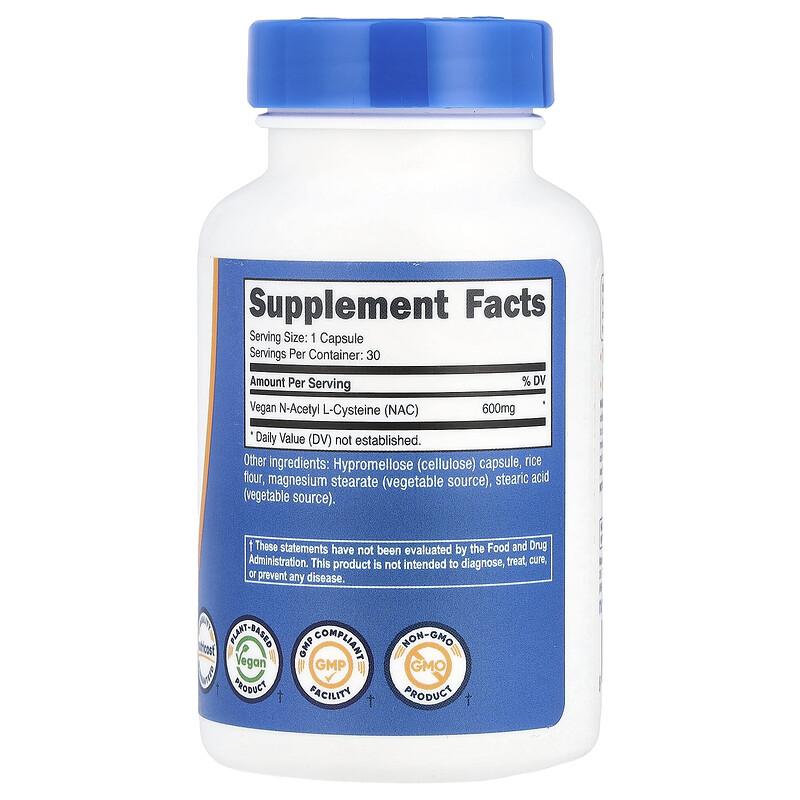 NAC, 600 Mg, 30 Capsules