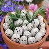 20 Pcs Halloween Miniature Ghost Figurine Cute Tiny Resin White Ghost Statue for Garden Bonsai Sand Table Decoration