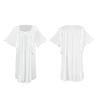 Dolce Negligé in Rete Stile Fatina Pizzo Manica Corta Abito Midi Estivo Loungewear 963 Sognante Leggero Abbigliamento da Notte Ideale per Calde Notti Estive