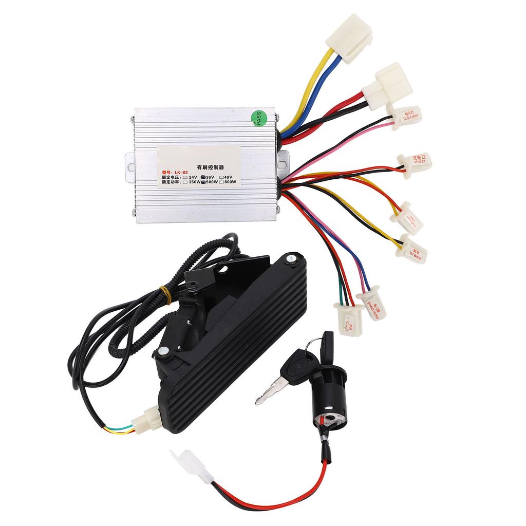 Brush Speed Motor Controller 36V 500w Electric Bike Conversion Controller Kit for Electric Bike Motorcycle Tricycle