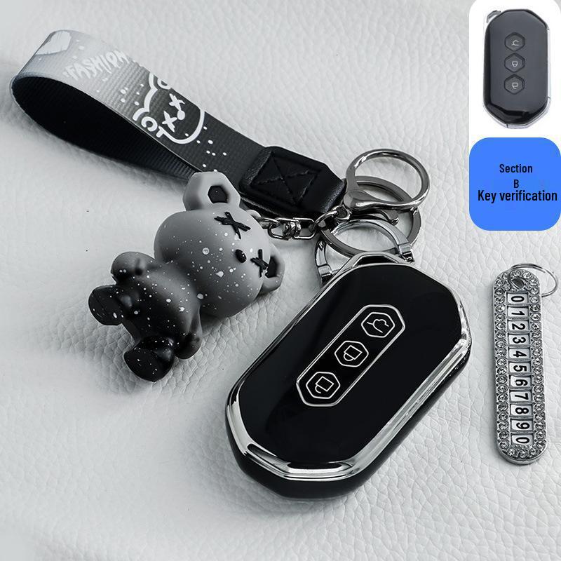 Key Case Shell for Wuling Hongguang MiniEV Macaron 2022 - GAMEBOY GB Design