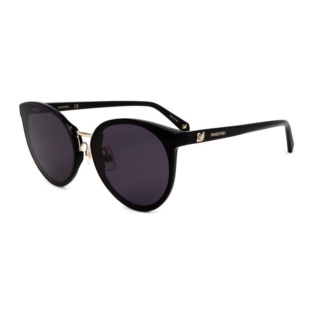 Swarovski Fashion Comfortable Oval Sunglasses Unisex sunglasses SK0294K01A Black,65