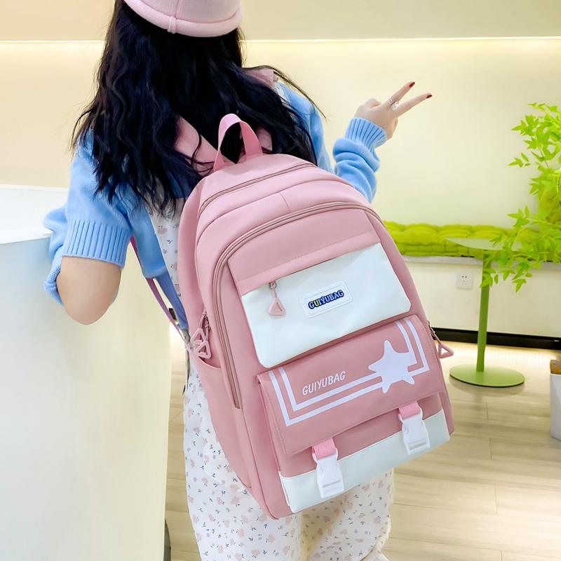 Four-Piece Backpack Set Schoolbag Large Capacity Backpack for Primary and Secondary School Students