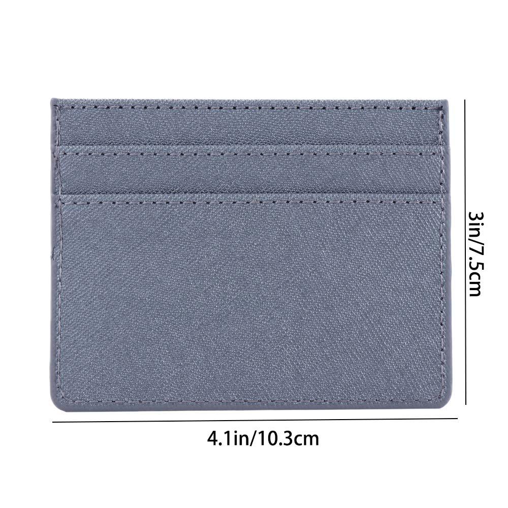 Portable Men Double Sided Thin Credit ID Card Coin Pouch Slim Card Holder Case Bag Business Wallet