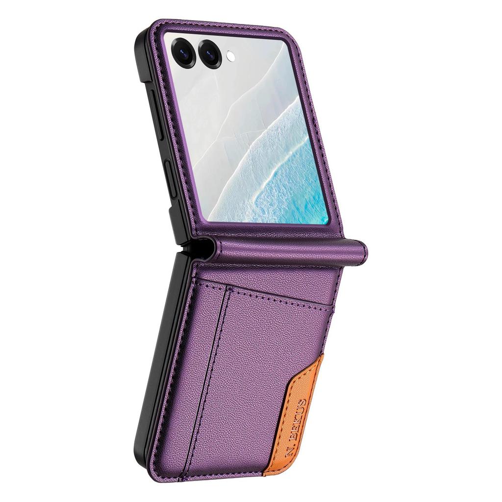 Colorful Stitch Card Slot Case for Samsung Galaxy Z Flip 3-7