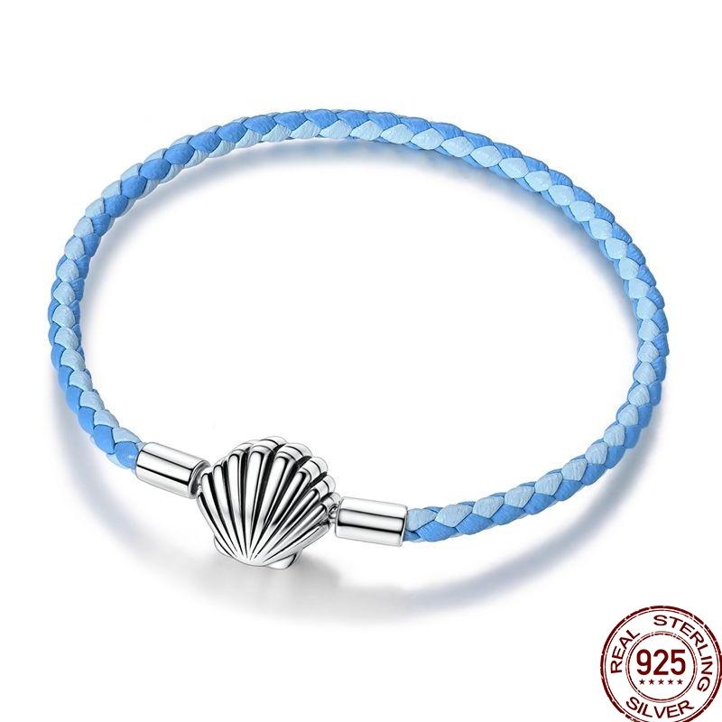 925 Sterling Silver 17-20CM Original Bracelets Heart Moon Sun Clasp Bead Charm Bracelet Fit DIY Charms Beads for Women Jewelrys