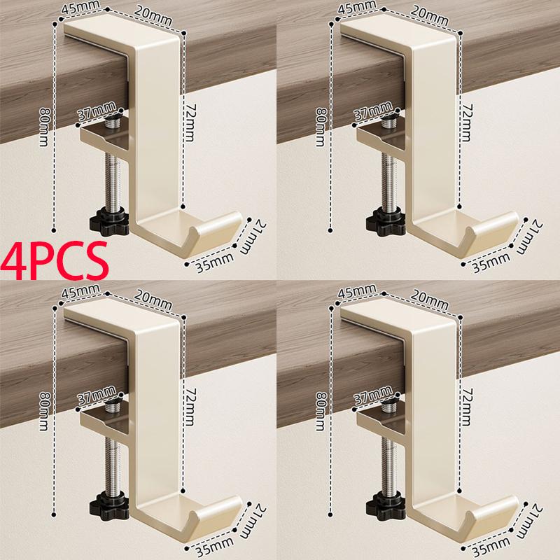 1pcs Punch-free Desk Hook Adjustable Desk Edge Hook Multi - Functional Gaming Headset Hanging Hook Home Office Organizer