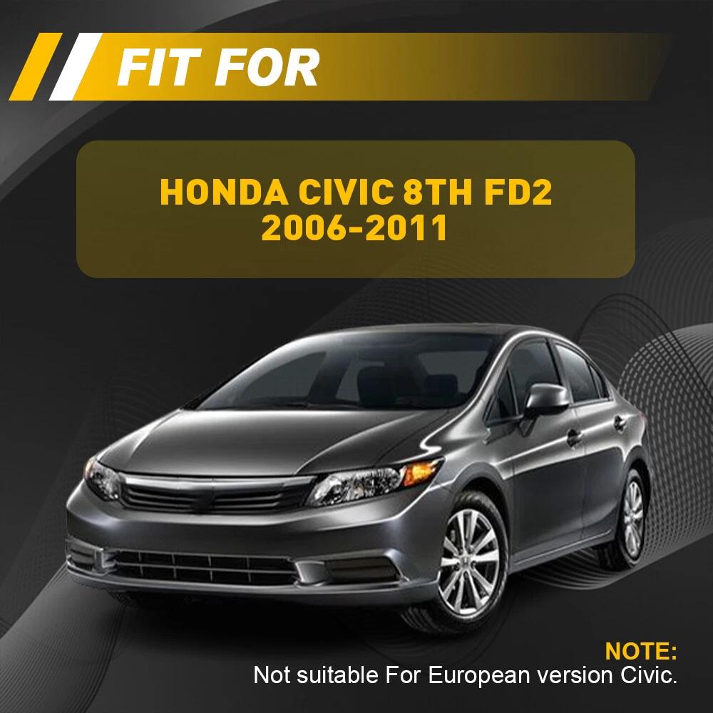 78540-SVA-A01ZA Car Interior Steering Wheel Trim Cover ABS Carbon FiberTrim Frame For Honda Civic 8th Fd2 2006- 2011 Accessories