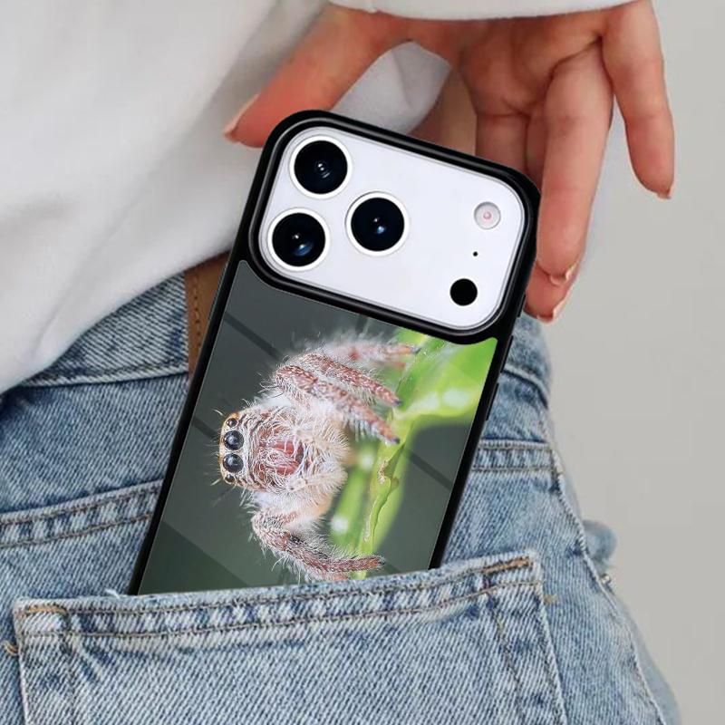Creepy Insect Spider Phone Case for iPhone 16e 15 14 13 12 17 Pro Max Plus Air 17pro Cover Coque