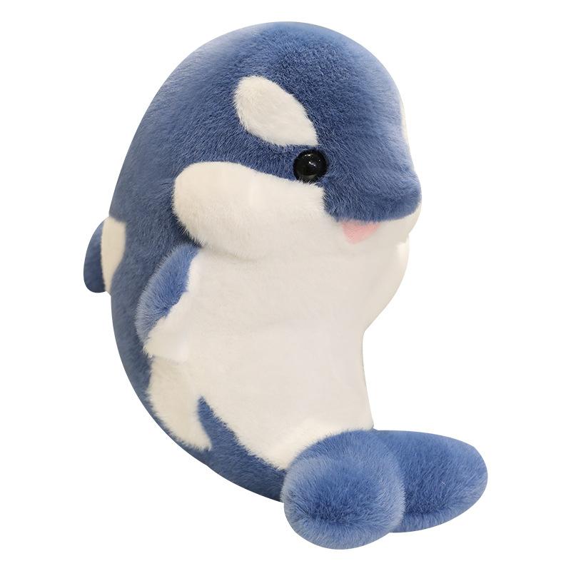 Ocean Animal Whale Doll Cute Aquarium Black Killer Whale Blue Whale Toy Doll Throw Pillow For Children
