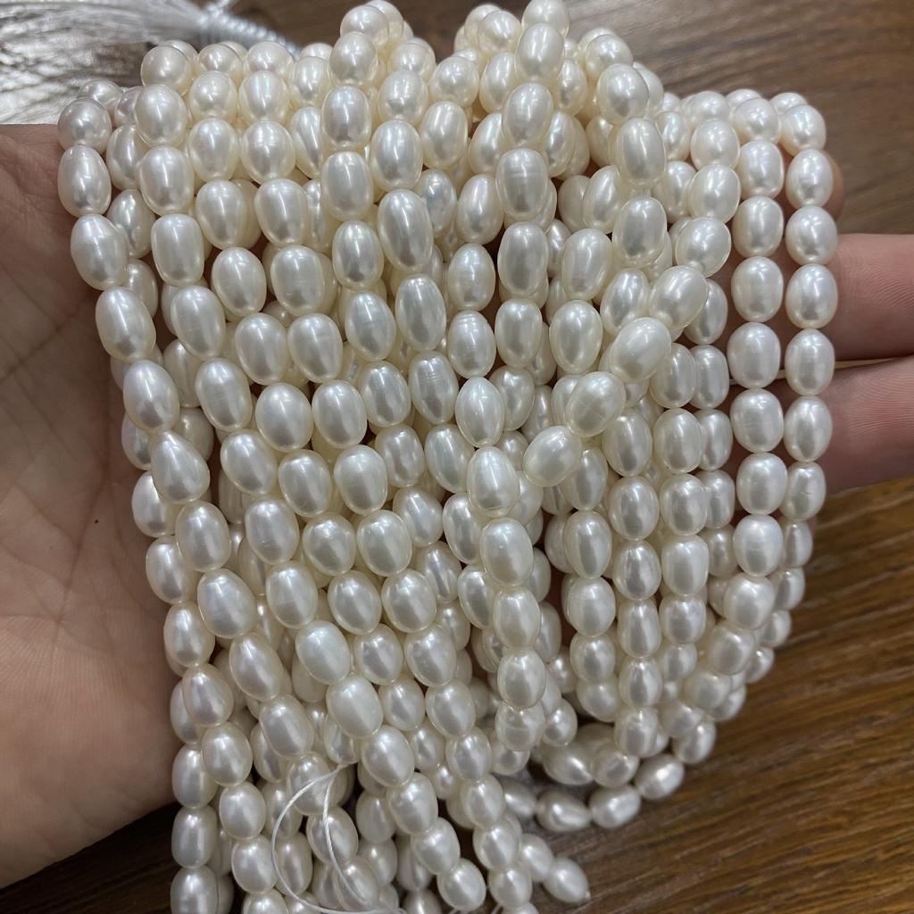 1 Sträng DIY Risformade Pärlor 2-7mm För Smyckestillverkning DIY Halsband Armband Örhängen Tillbehör Kedja 36cm