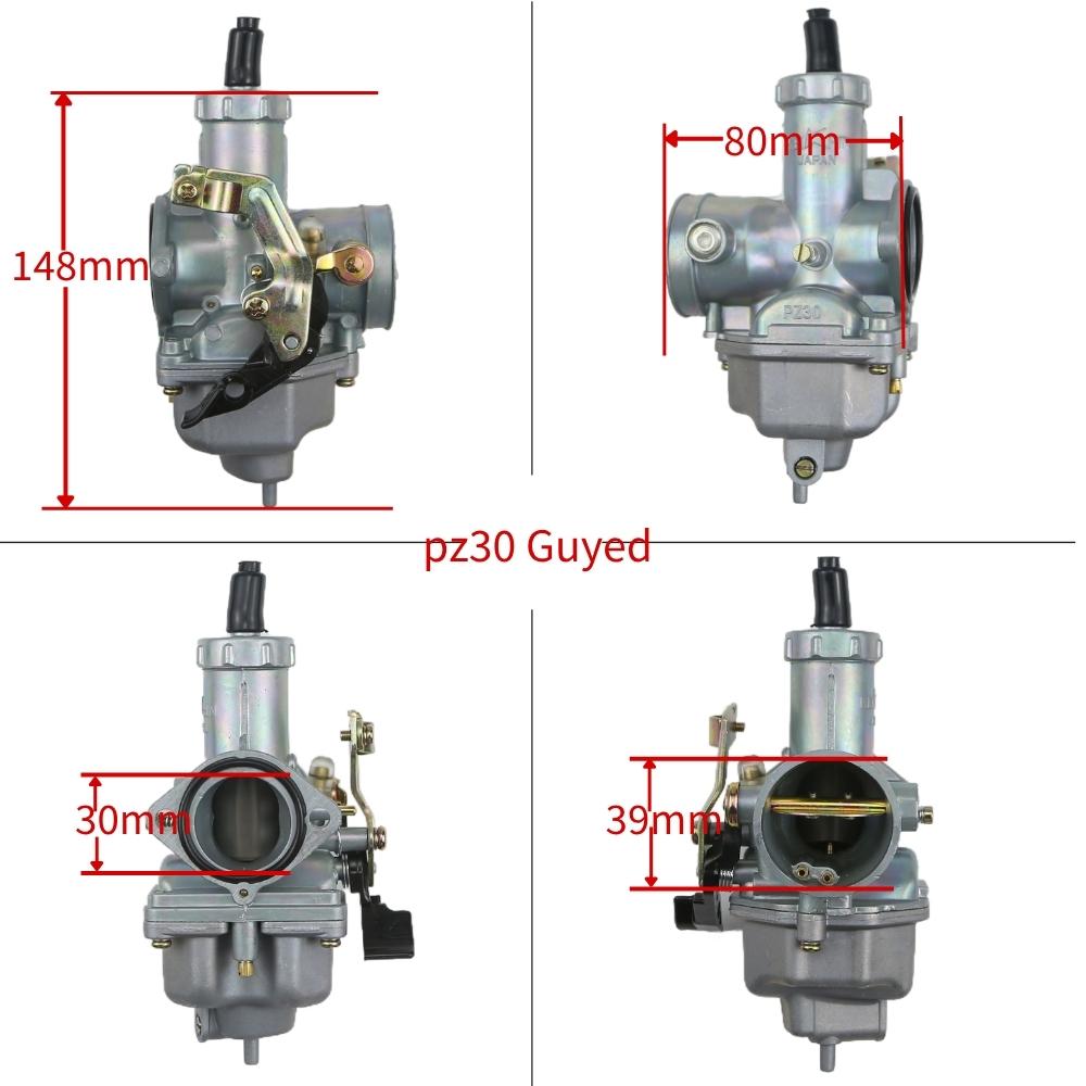 PZ30 30mm For Honda CG175 CG200 CG250 TMX 200 XL 200 XR200 XR 175-250cc 4 Stroke ATV Dirt Pit Bike Motorcycle Carburetor Carb
