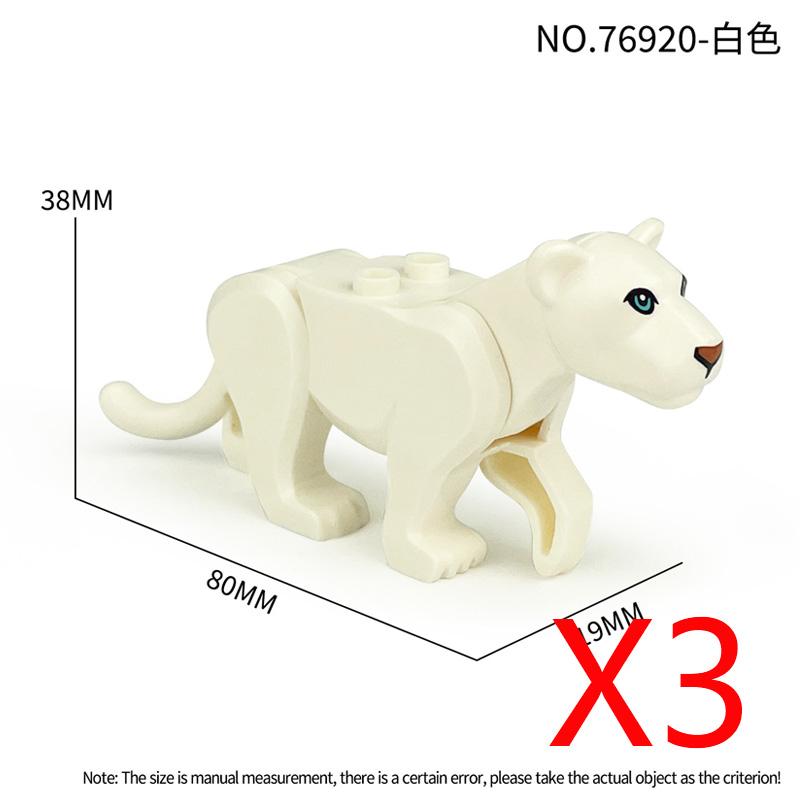 MOC Zwierzęta Zoo Klocki Słonie Tygrysy Słonie Małpy Łosie Niedźwiedzie Owce Wielbłąd Koń Krokodyl Lampart Mini Klocki DIY T11