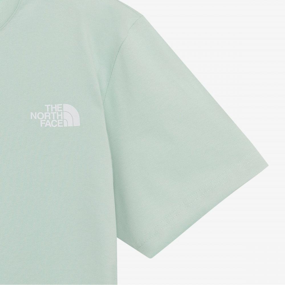 The NorTh Face CoTTon ShorT Sleeve Round T minT nT7ur00n