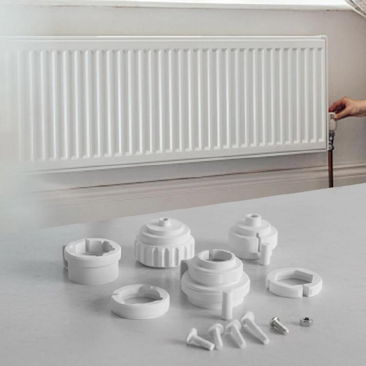 Energy Efficient Radiator Valves Adapter Easy Installation Plastic Texture for Home Office and Commercial Heating Systems