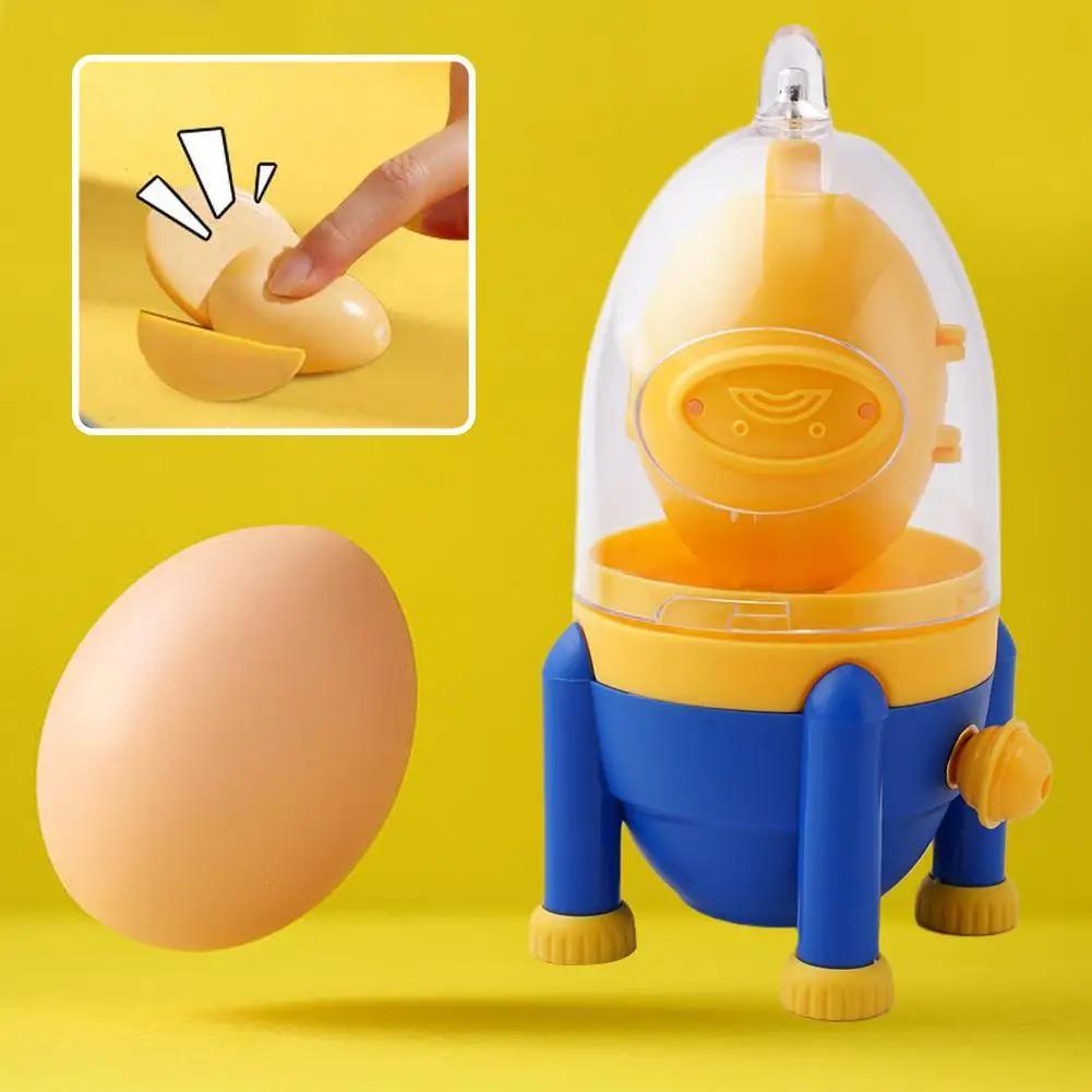 Egg Yolk Shaker Egg Scrambler Gadget Manual Mixing Golden Whisk Eggs Spin Maker Puller Baking Tools Kitchen Accessories