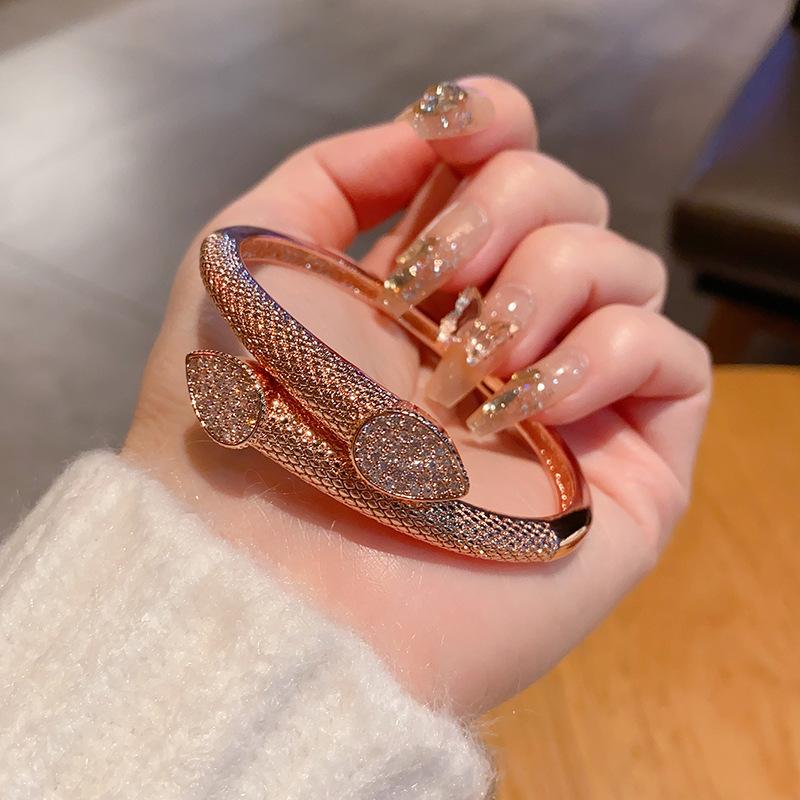 High End Exquisite Copper Zircon Bracelet Full Zirconia Men's and Women's Bracelets